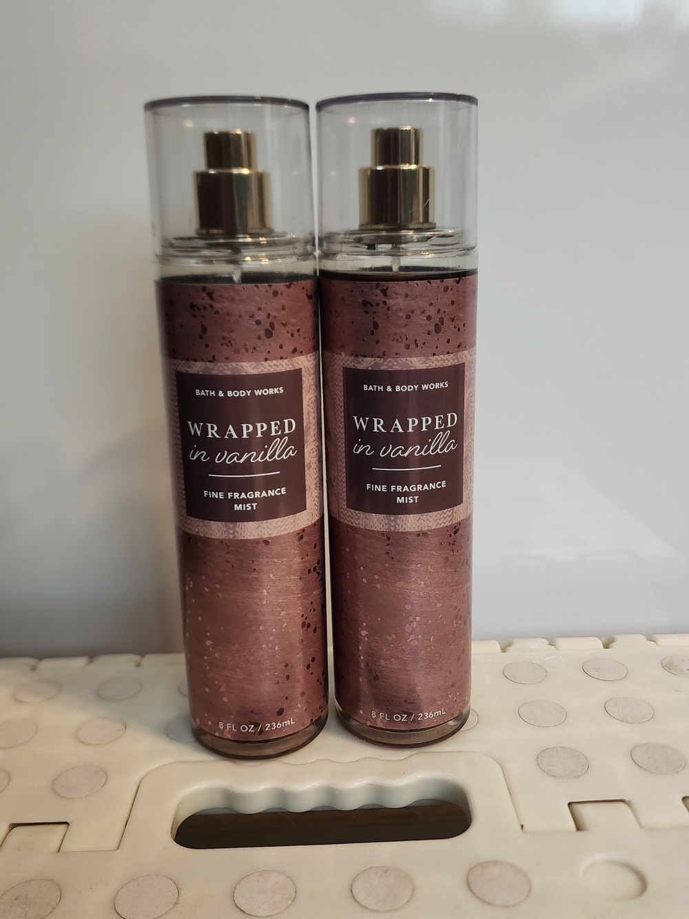 2- 8 Oz. Bath & Body Works Wrapped in Vanilla.